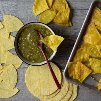 Salsa Verde and chips