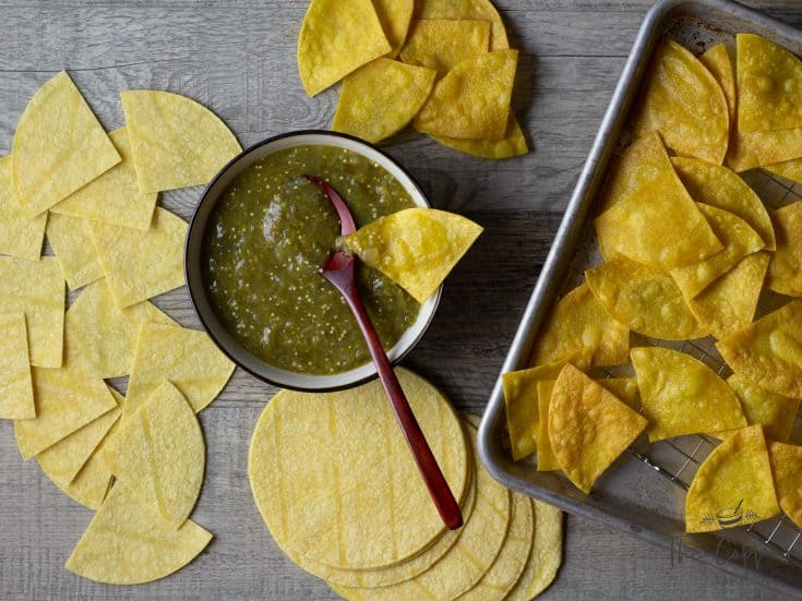 Salsa Verde and chips