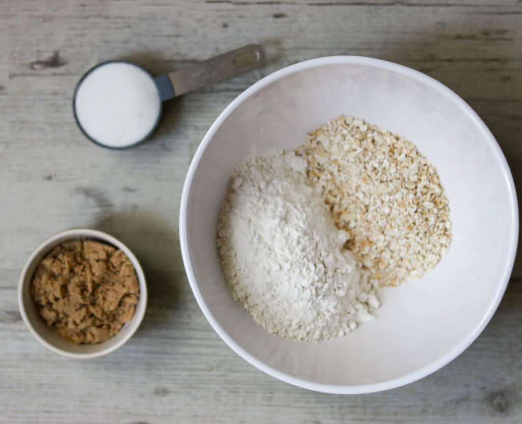 dry ingredients before combining.